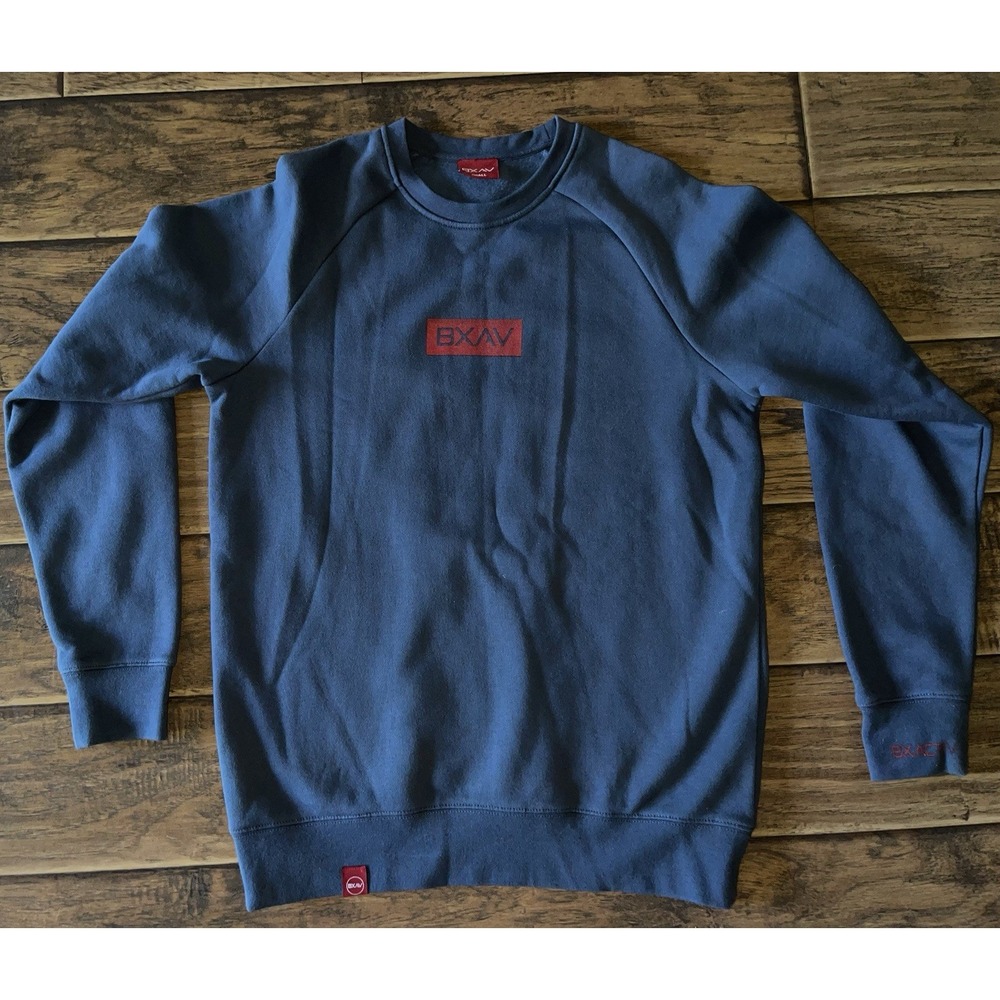 BXAV Men's Size‎ Small Crewneck Sweatshirt Blue & Red